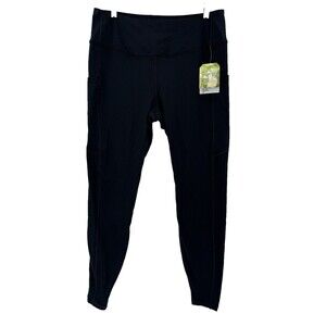 NEW W TAGS Libin Women's Black Leggings Pants with Pockets Athleisure XLARGE